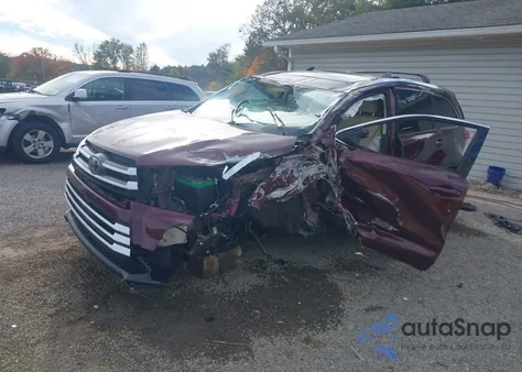2018 Toyota Highlander Xle from USA, damaged, VIN 5TDJZRFHXJS862295